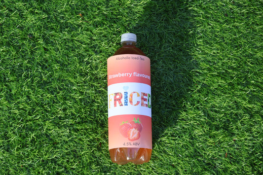Fizzy Strawberry Iced-Tea